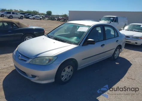 2004 Honda Civic Vp from USA, damaged, VIN 1HGES16334L008784